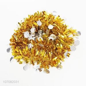 Best sale Christmas tree ornament glitter tinsel garland wholesale