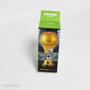 Wholesale gold birthday candle world cup champion music candle