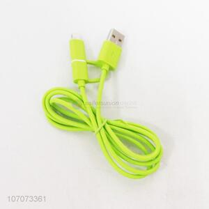 Premium quality 2 in 1 dual port usb charger cable ubs data line