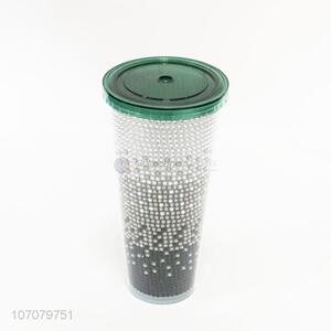 Fashion Printing Plastic Straw Cup Best Juice Cup