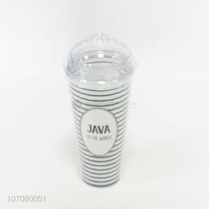 High Quality Plastic Straw Cup Fashion Juice Cup