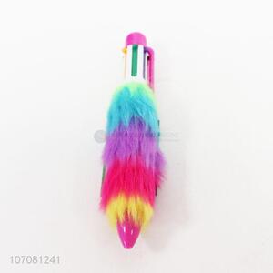 Good Sale Color Plush Six-Color Ballpoint Pen