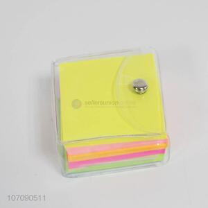 Hot sale office school stationery square fluorescent sticky notes