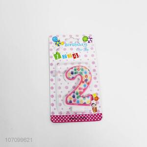 Custom fine birthday number candle digital candles for cake