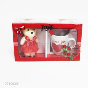 Most popular <em>Valentine</em> gifts ceramic mug and toy bear set