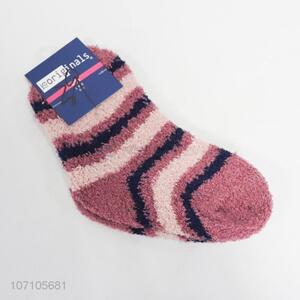 Wholesale Customized Kids Winter Warm Polyester Fuzzy Fluffy Socks