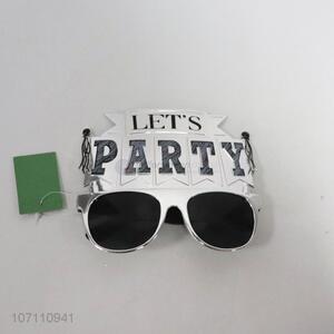 Wholesale cheap novelty silver letters party glasses for decoration