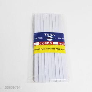 China Factory Wholesale White Flat Elastic Cord