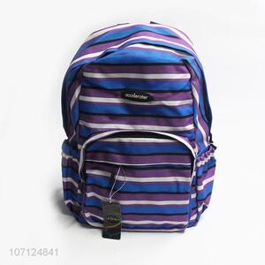 Good Quality Color Stripe Backpack Fashion <em>Schoolbag</em>
