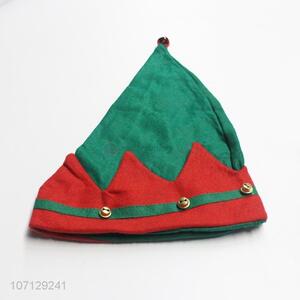Good Quality Colorful Santa Hat With Small Bells