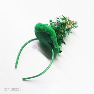 Best Sale Green Christmas Decoration Hair Hoop