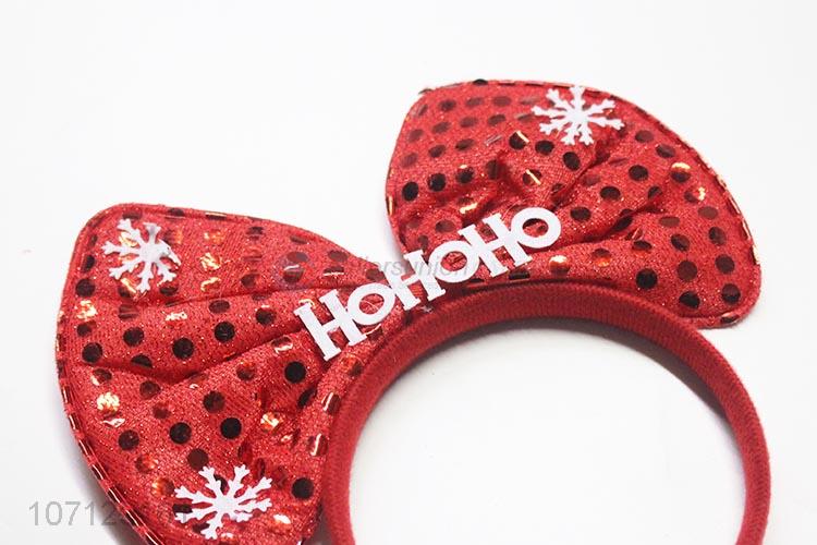 New Design Bowknot Hair Hoop Christmas Decoration Headband