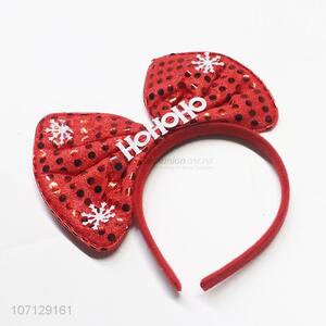 New Design Bowknot Hair Hoop Christmas Decoration Headband