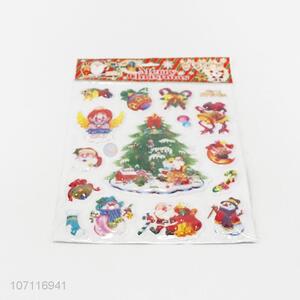 Customized Merry Christmas Cartoon PVC Window Stickers