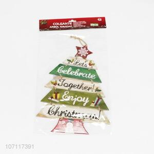 New Design Christmas Tree Shaped Paper Pendant