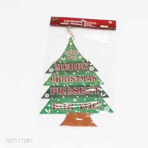 Factory price pendant christmas tree shaped paper ornaments