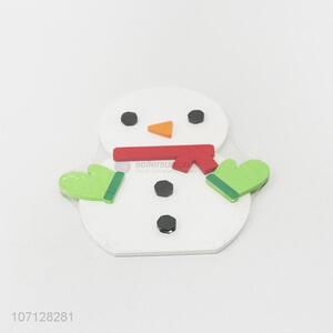 Suitable price kids intelligent toy wooden snowman jiasaw puzzle