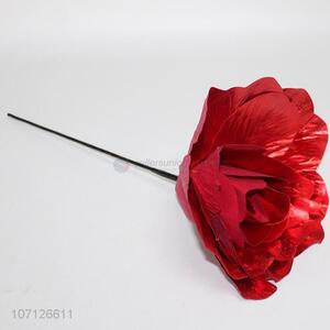 New products decorative large red plastic flower artificial flower