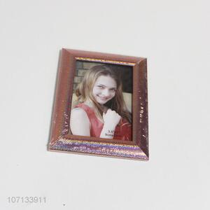 Wholesale home ornaments rectangle glitter plastic picture frame