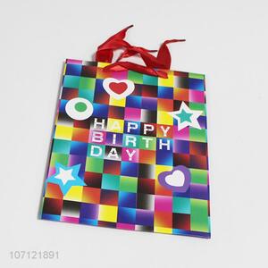 Cheap Custom Happy Birthday Party Favor Paper Gift Bags
