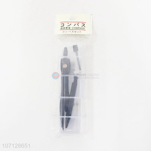 Best selling school use plastic compasses and pencil leads set
