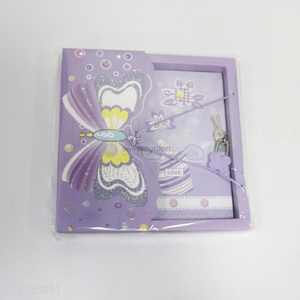 Wholesale cute kids stationery cartoon notebook with lock