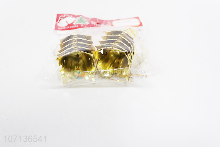 10PC开口叶子铃铛