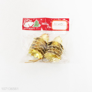 Delicate Design 10 Pieces Christmas Decoration Golden Bells