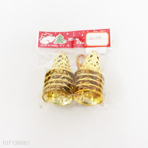 Custom 10 Pieces Golden Christmas Bells Christmas Decoration