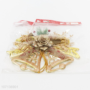 Wholesale products decorative hanging gold plastic Christmas bells