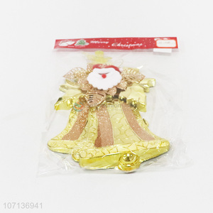 China factory decorative hanging gold plastic Christmas bells