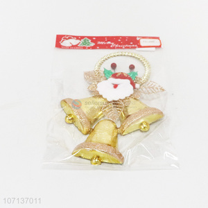 Bulk price decorative hanging gold plastic Christmas bells