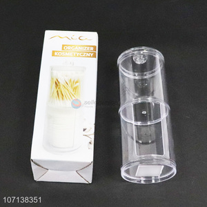 Reasonable price transparent cotton swab storage box cotton bud storage box