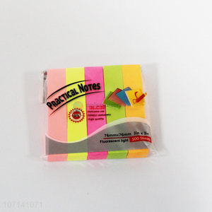 New product 100 sheets fluorescent post-it notes sticky note