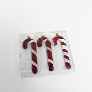 Wholesale plastic candy cane lovely hanging christmas ornaments