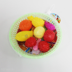 Good Sale 9 Pieces Plastic Artificial Fruit Toy Set