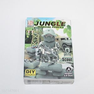 Premium quality jungle special forces diy building blocks toy