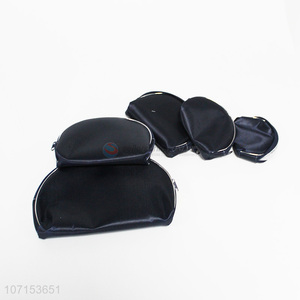 Hot selling durable cosmetic bags 5pcs/set polyester makeup bag