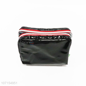 Factory price portable ziplock cosmetic bag makeup bag travel cosmetic pouch