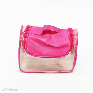 Promotional durable portable ziplock cosmetic bag makeup bag travel cosmetic pouch