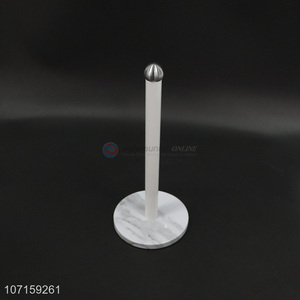 New design fashionable marble pattern metal paper towel holder