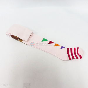 Good quality fashion girls long socks kids winter warm cotton stocking