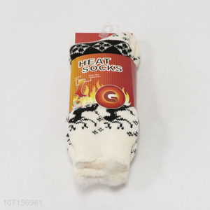 Hot products women fuzzy winter warm crew socks ladies heat socks