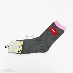 Best selling women cotton knitting crew socks fashion ankle socks