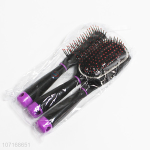 Wholesale 3 pieces plastic <em>combs</em> air cushion comb rolling comb for home and salon use