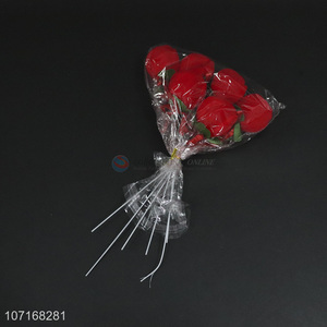 Factory Price Red Rose Flower Artificial Flower For Valentine'S Day