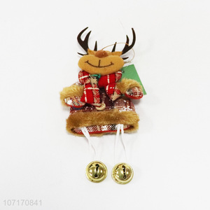 Popular design Christmas tree decoration hanging Christmas reindeer with bells