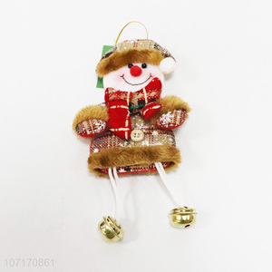 Good market Christmas tree decoration hanging Christmas snowman with bells