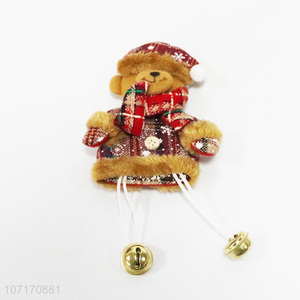 Recent style Christmas tree decoration hanging Christmas bear with bells