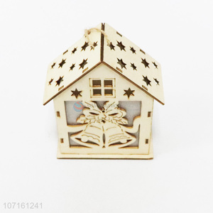 New Christmas home decoration wooden christmas pendant house hanging pendant